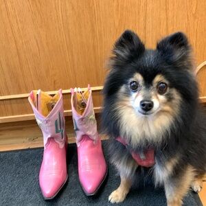 Custom, handmade leather Liberty Boot Co girls boots. Sz 2. Never worn.